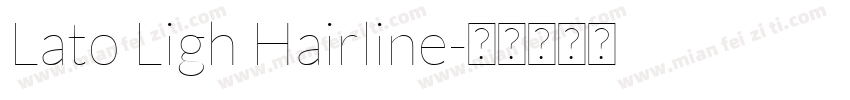 Lato Ligh Hairline字体转换